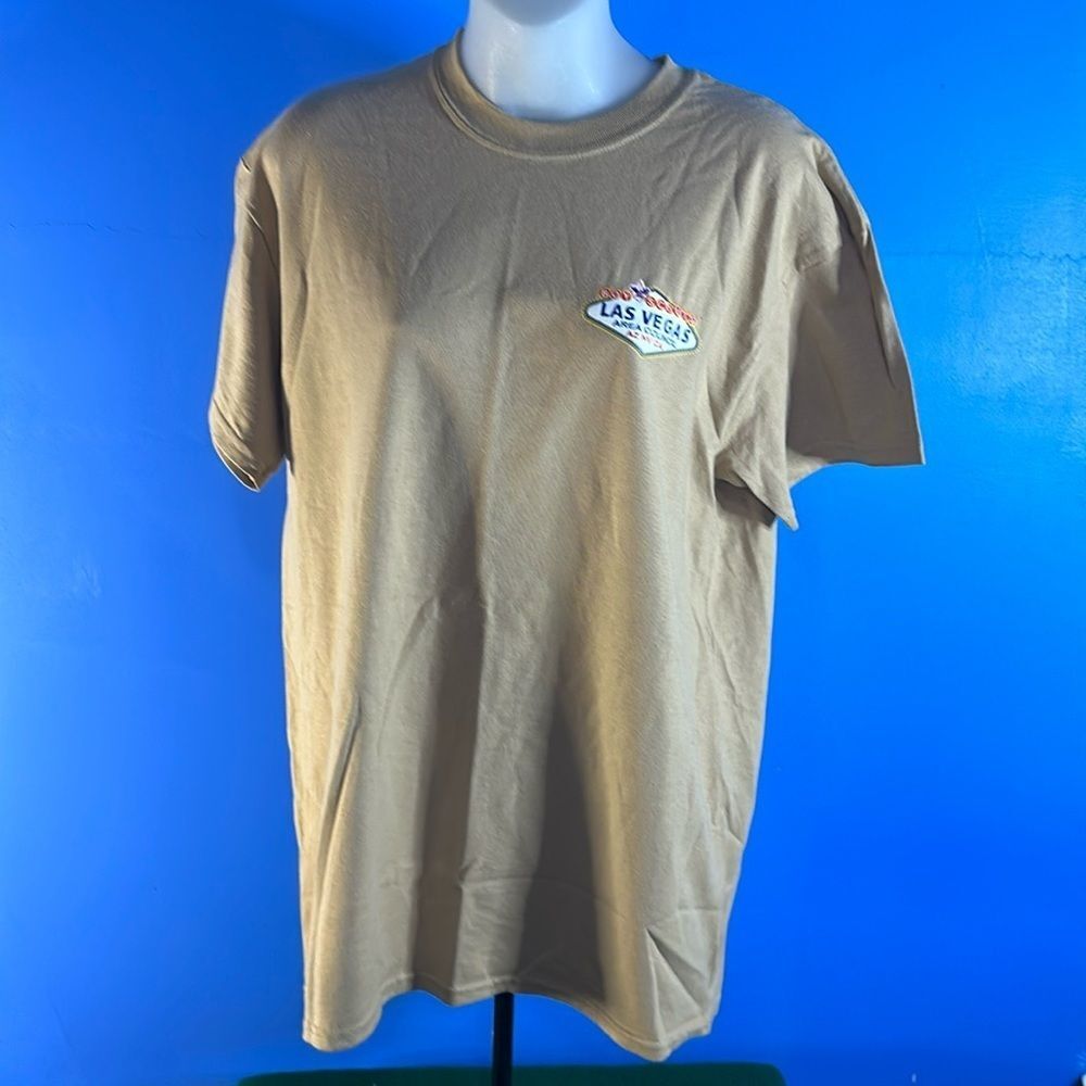 Boy Scouts Las Vegas Tan Short Sleeve T-Shirt Men's Size Medium Scouting Tee